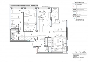 приклад дизайн-проекту: план розміщення меблів та обладнання